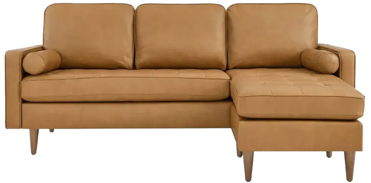 Valour 78" Leather Apartment Sectional