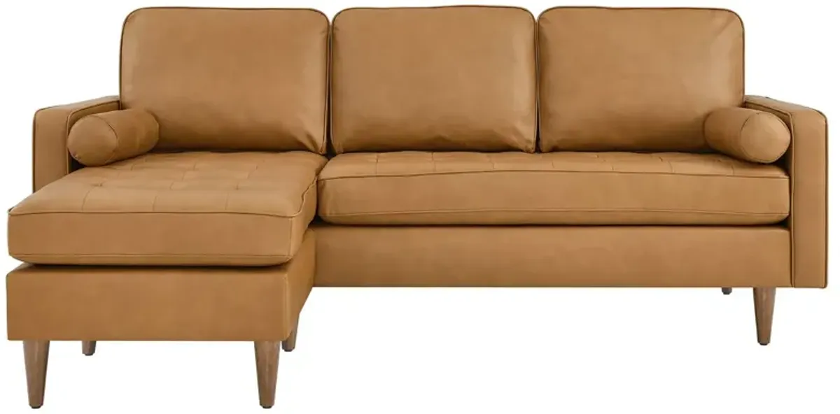 Valour 78" Leather Apartment Sectional