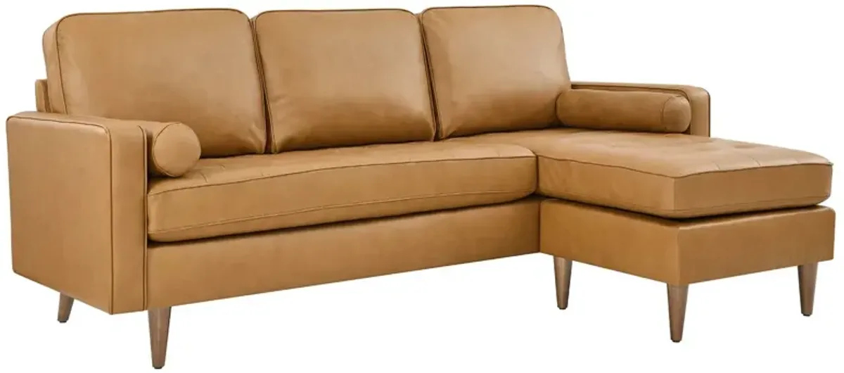 Valour 78" Leather Apartment Sectional