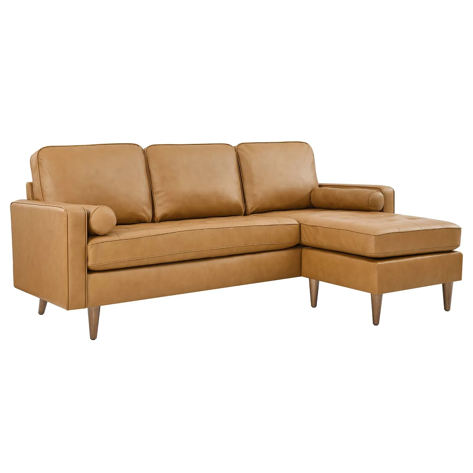 Valour 78" Leather Apartment Sectional