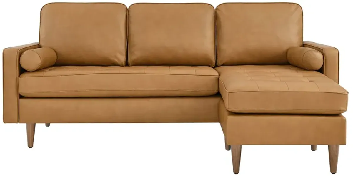 Valour 78" Leather Apartment Sectional