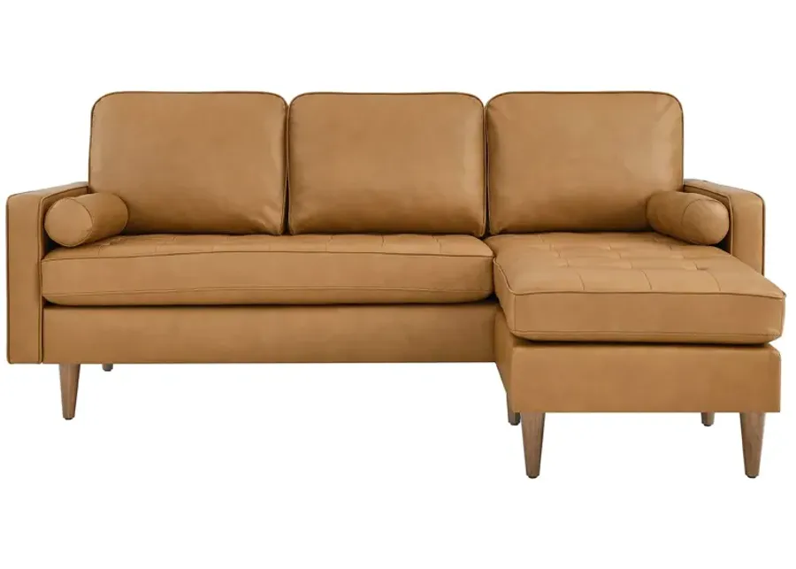 Valour 78" Leather Apartment Sectional