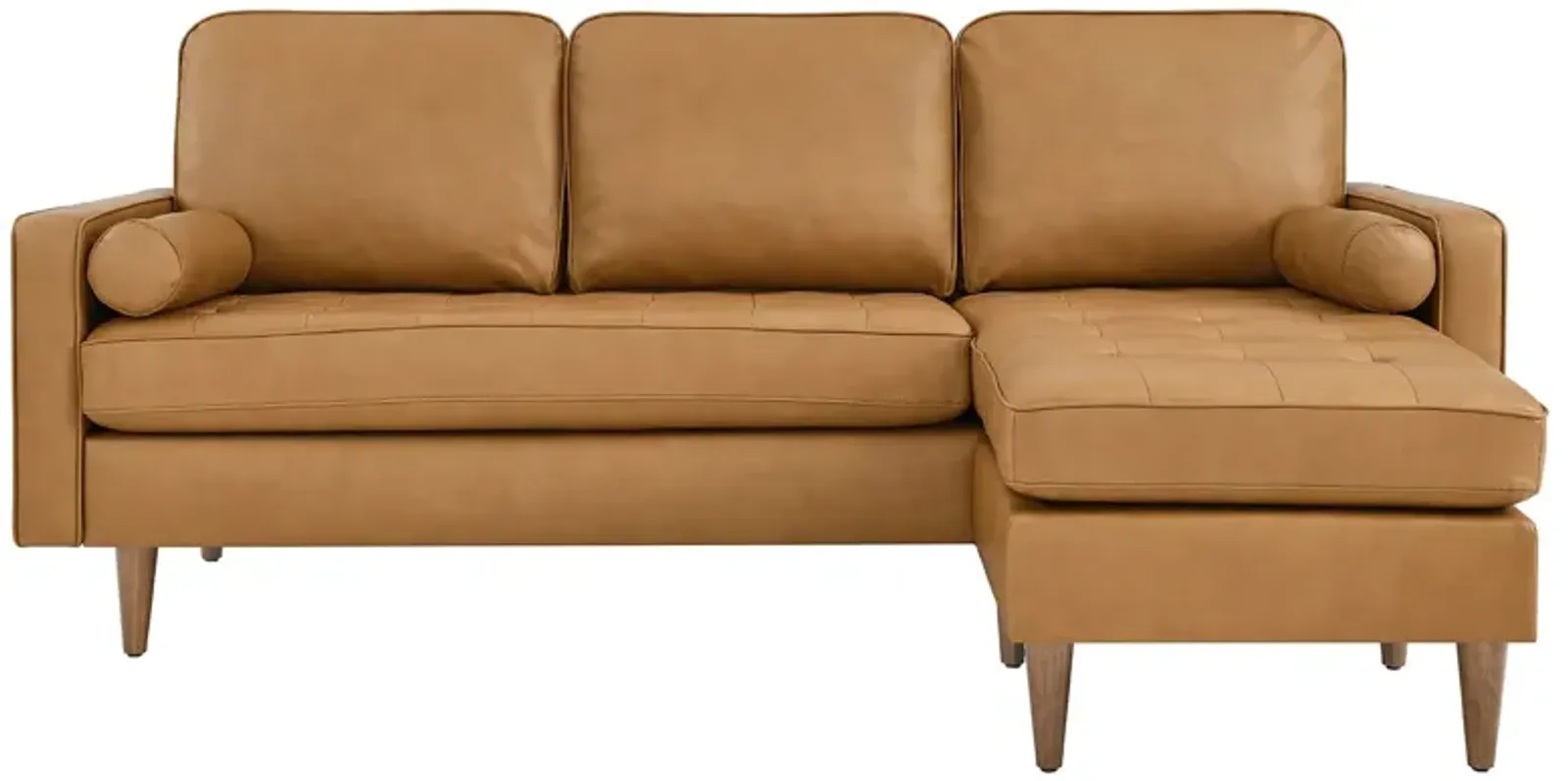 Valour 78" Leather Apartment Sectional