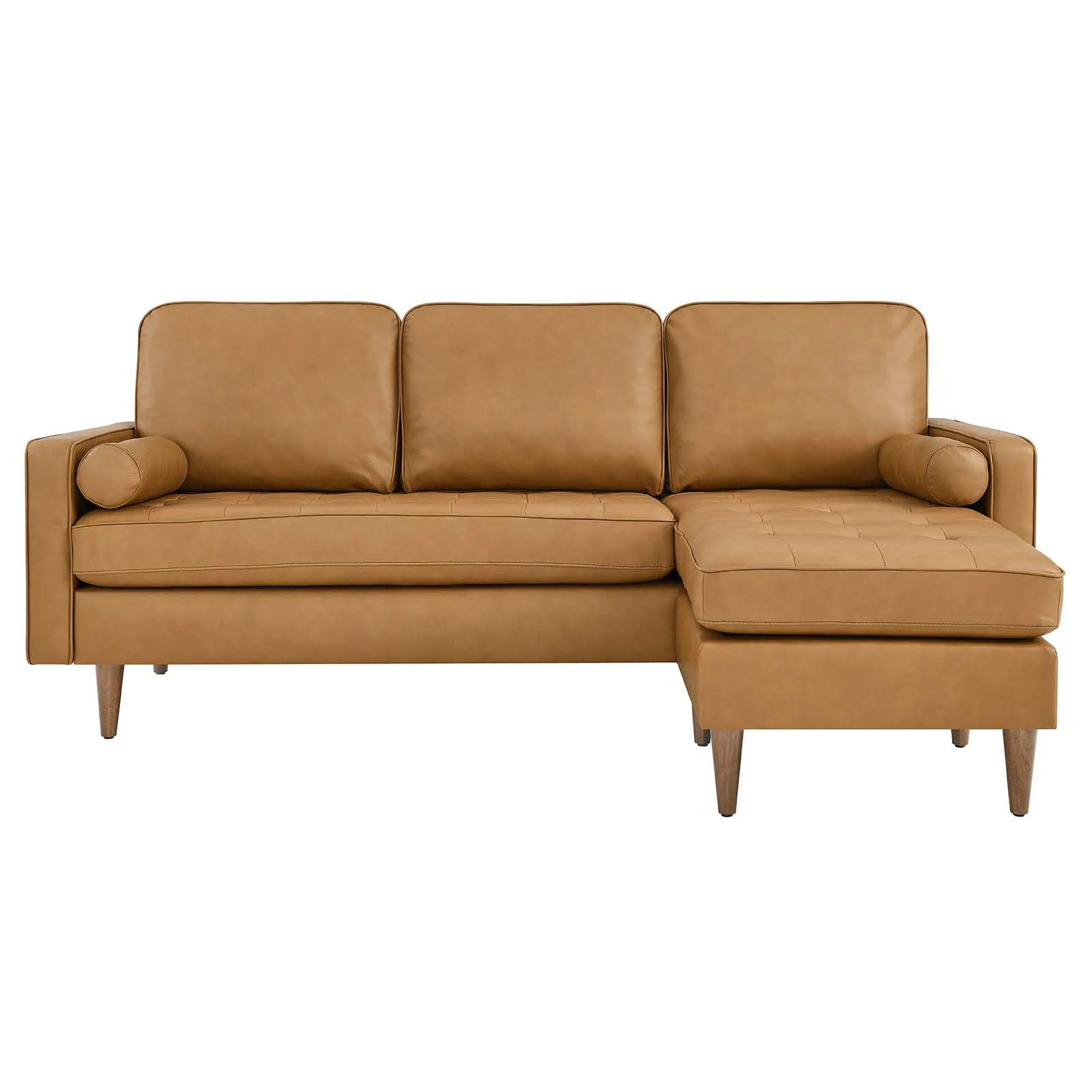 Valour 78" Leather Apartment Sectional