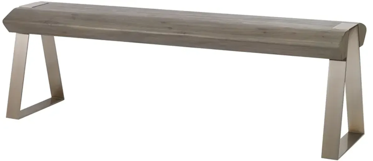 Acai Light Gray Bench