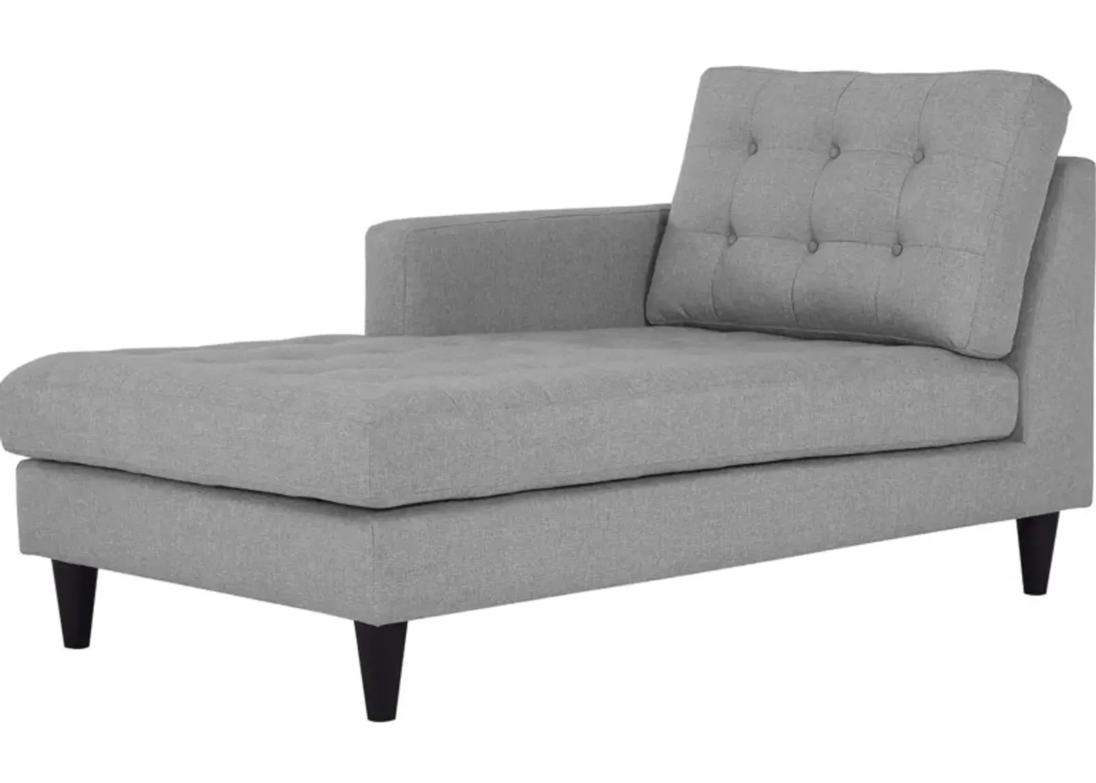 Empress Left-Arm Upholstered Fabric Chaise