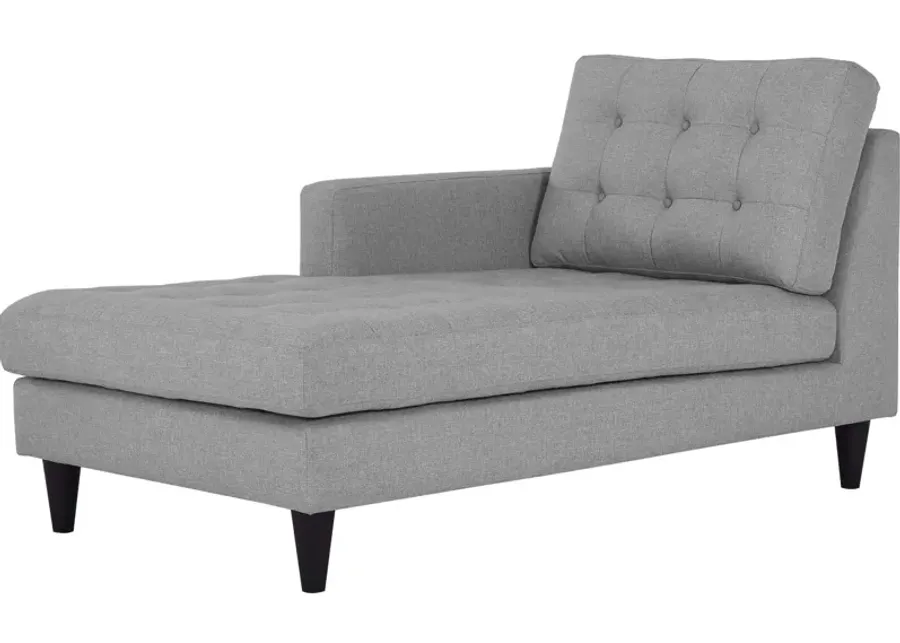 Empress Left-Arm Upholstered Fabric Chaise