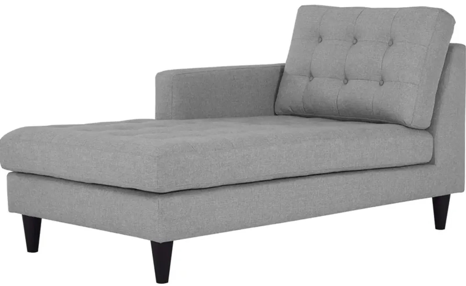 Empress Left-Arm Upholstered Fabric Chaise