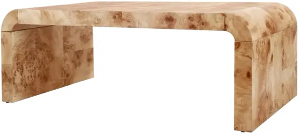 Adriel Burl Wood Coffee Table, Natural Burl 