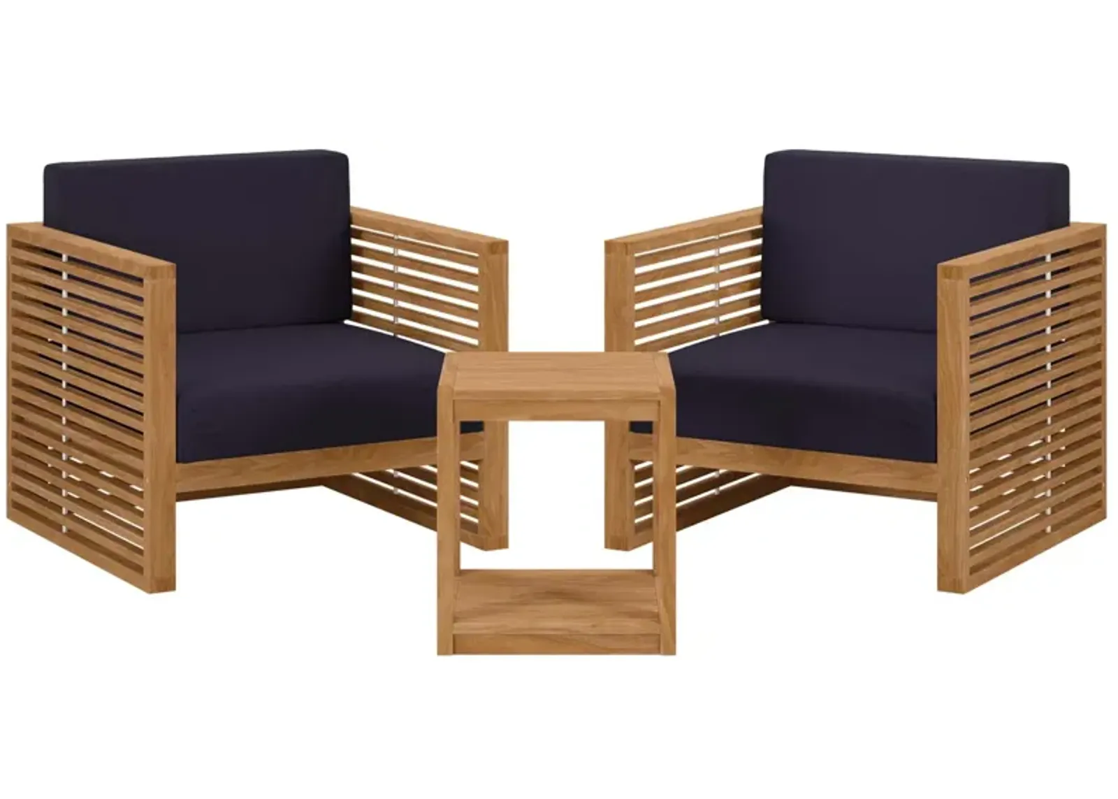 Carlsbad 3-Piece Teak Outdoor Set