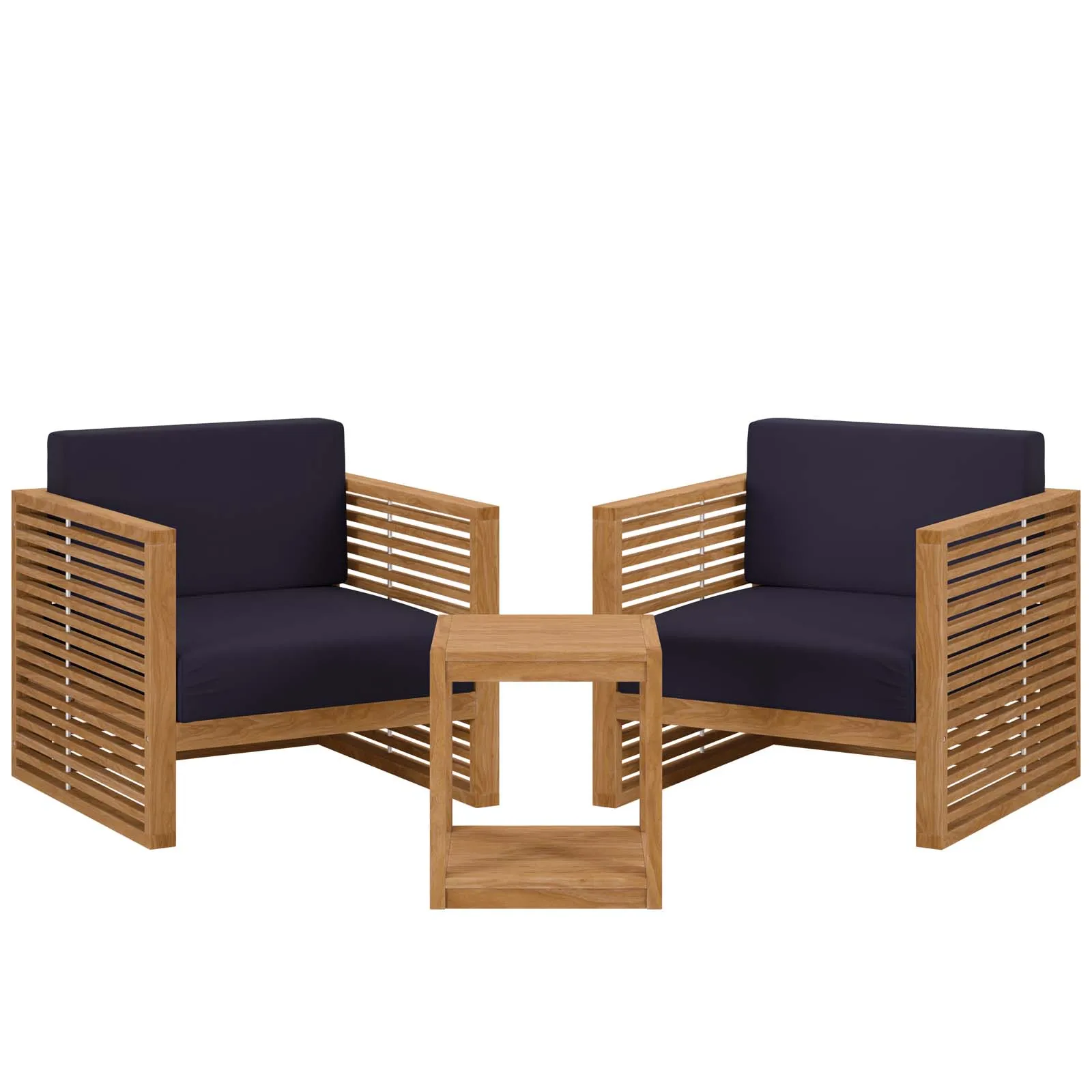 Carlsbad 3-Piece Teak Outdoor Set