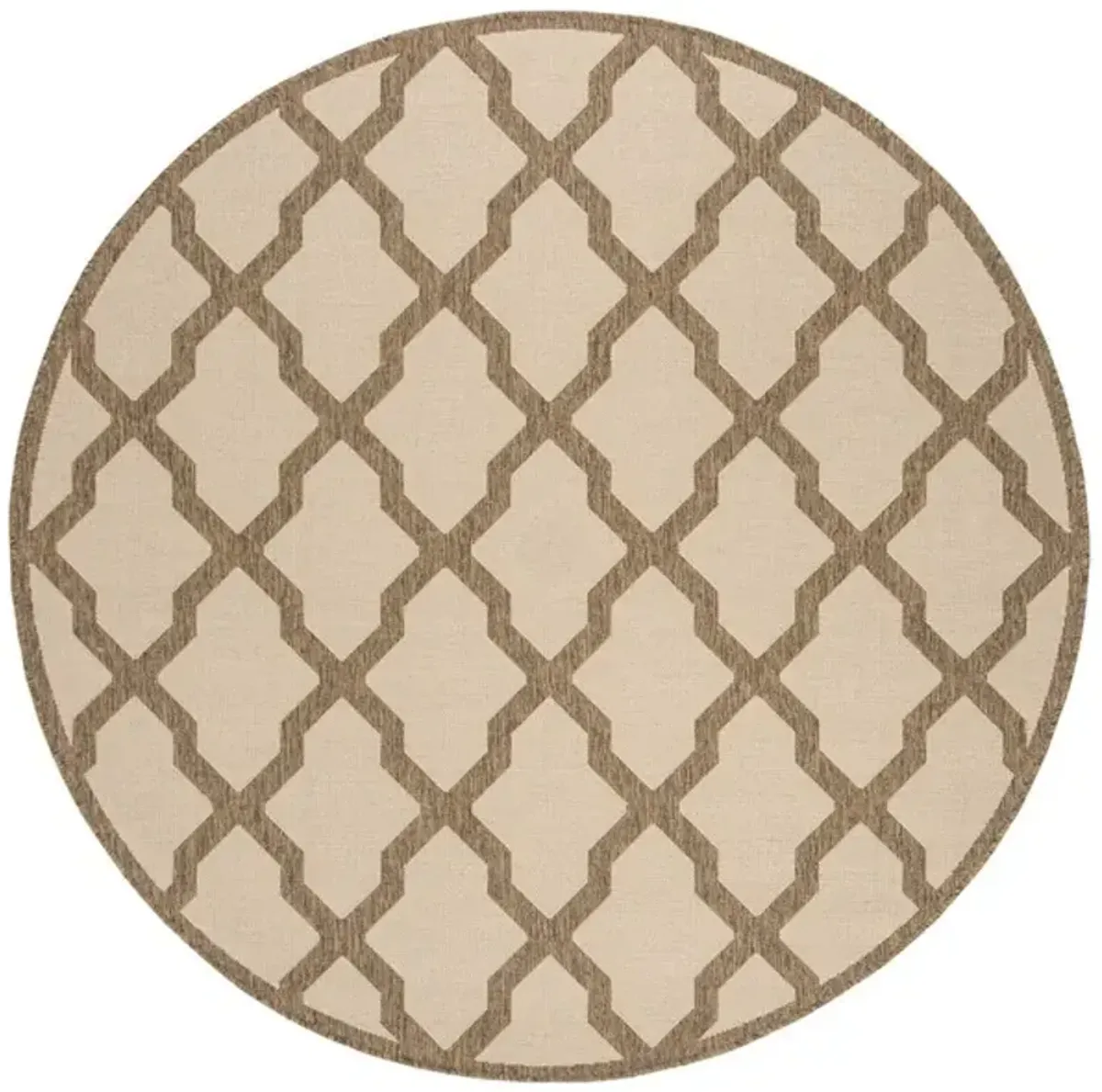 LINDEN 122 Collection LND122C-6R Cream / Beige 6'-7" X 6'-7" Round