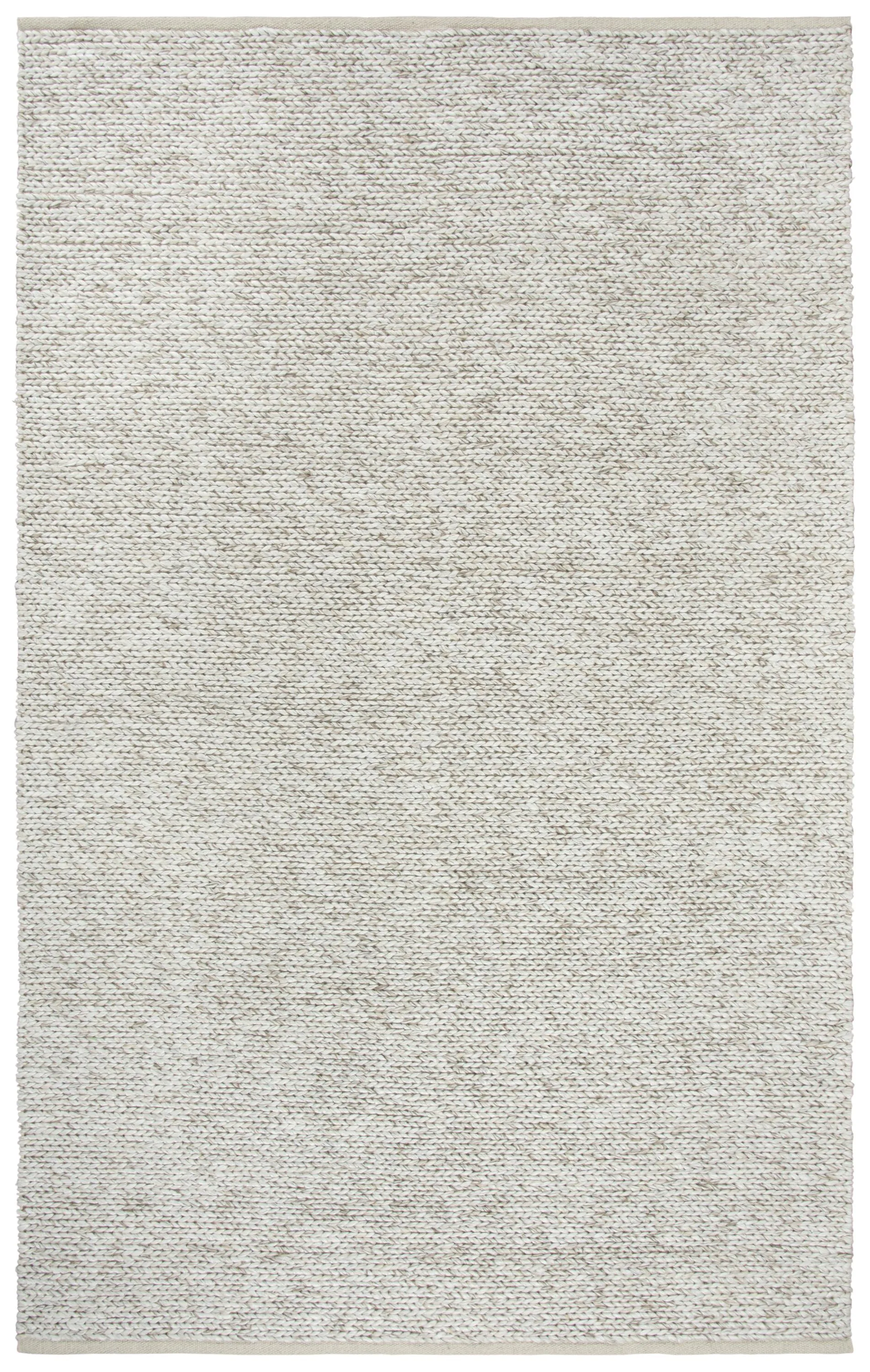 Ewe Complete me Beige Woven Wool/Polyester 9'x12' Rectangle Rug