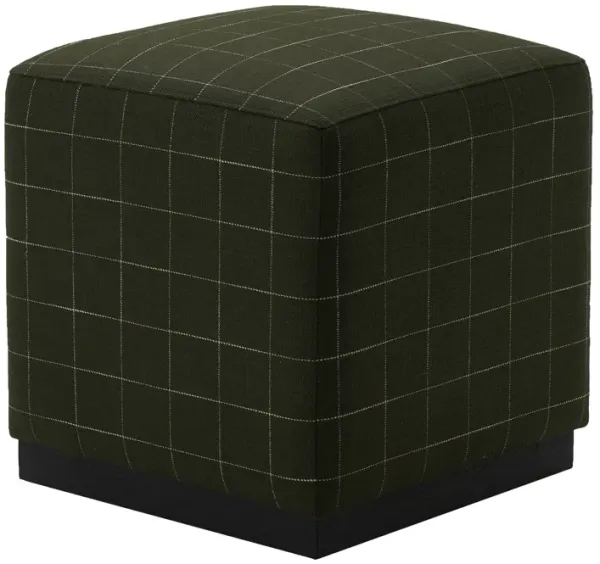 20x20 Square Ottoman, Olive