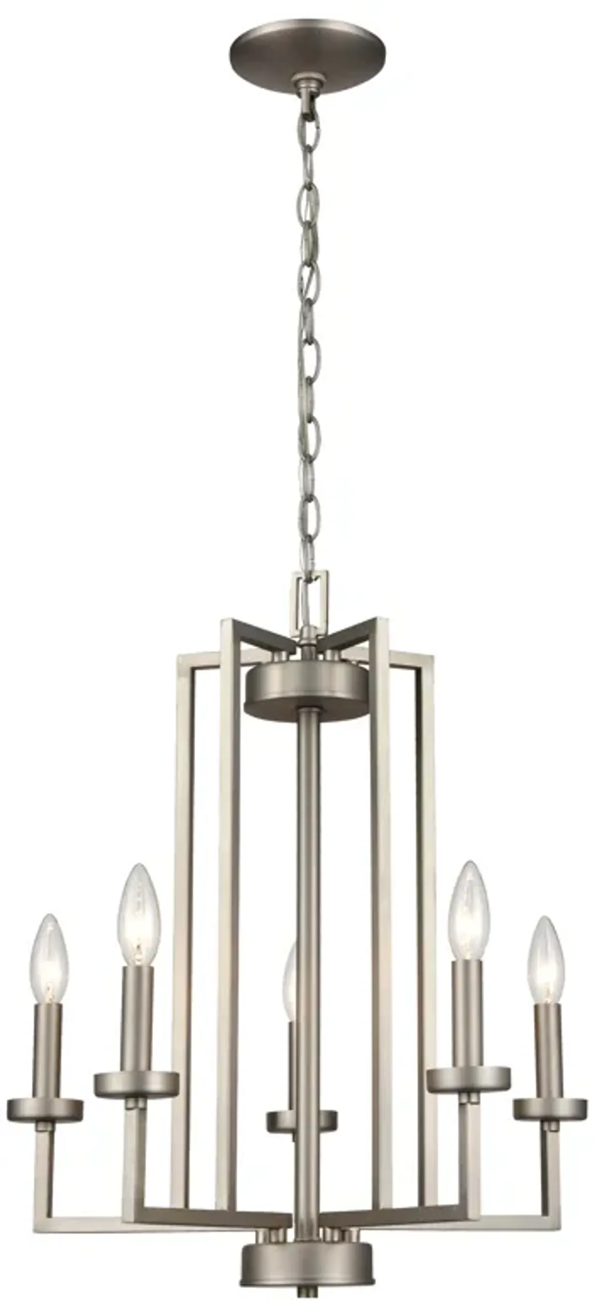 West End 20" Wide 6-Light Chandelier - Brushed Nickel