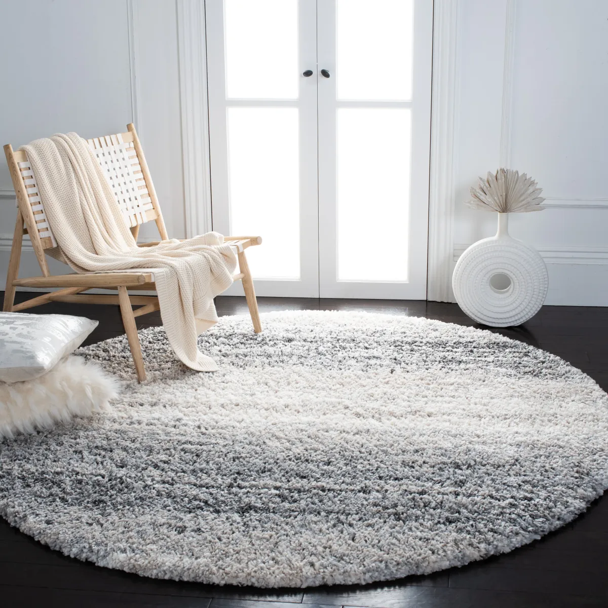 FONTANA SHAG Round Power Loomed 5'-3" X 5'-3" Round Rug