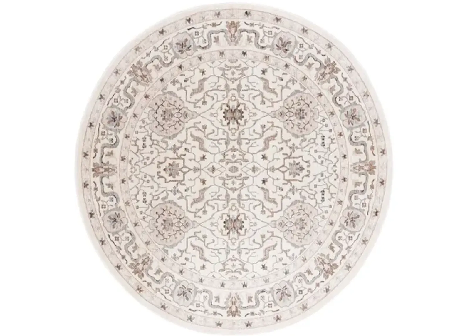 HARLOW 107 Grey  6'-3' X 6'-3' Round Round Rug