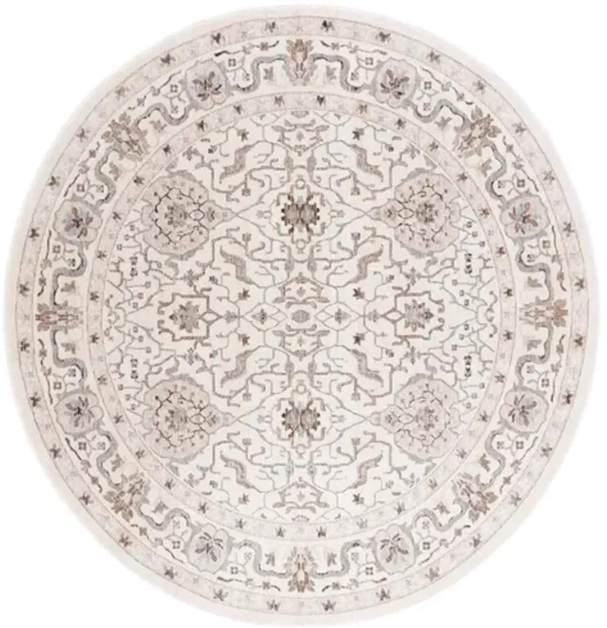 HARLOW 107 Grey  6'-3' X 6'-3' Round Round Rug