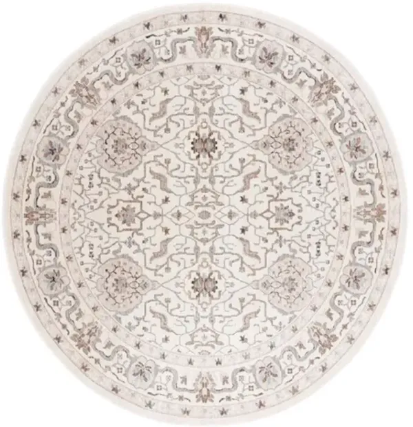 HARLOW 107 Grey  6'-3' X 6'-3' Round Round Rug