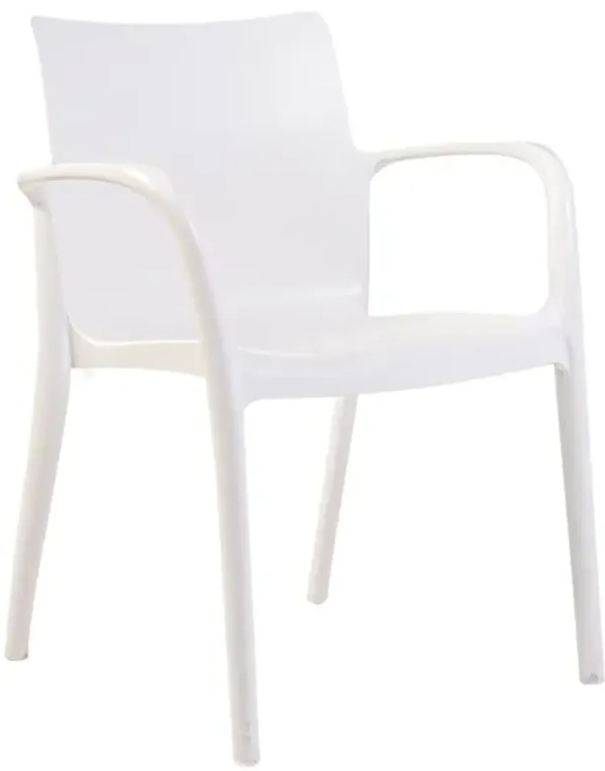 Pedro Set of 4 Stackable Armchair-White