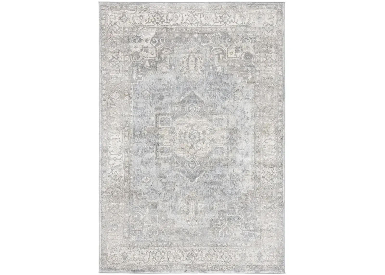 Brentwood 851 Grey / Beige 10' X 13' Large Rectangle Powerloomed Rug