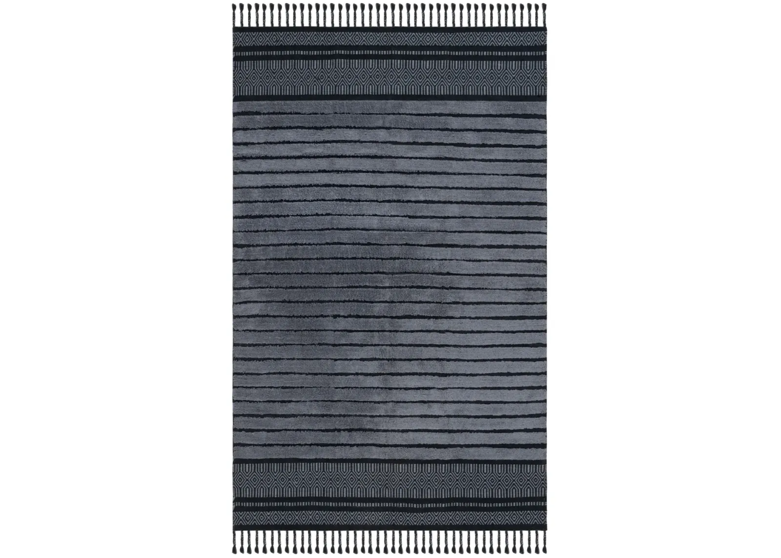 KILIM COLLECTION 401 BLACK  4' x 6' Small Rectangle Rug