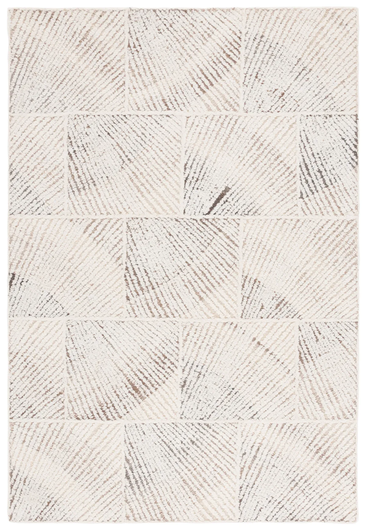 ABSTRACT Hand Tufted 5' x 8' area rug