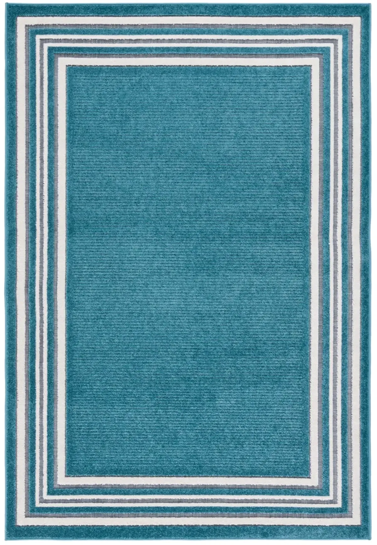 CABANA 634 TURQUOISE  8' x 10' Large Rectangle Rug