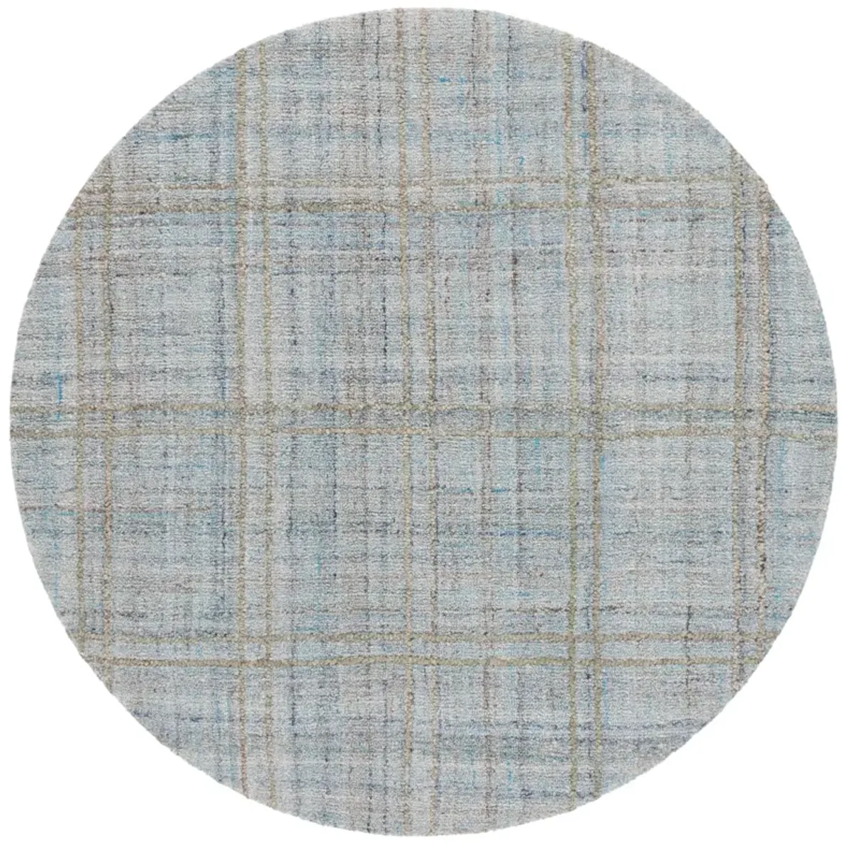ABSTRACT Hand Tufted 6' x 6' Round area rug