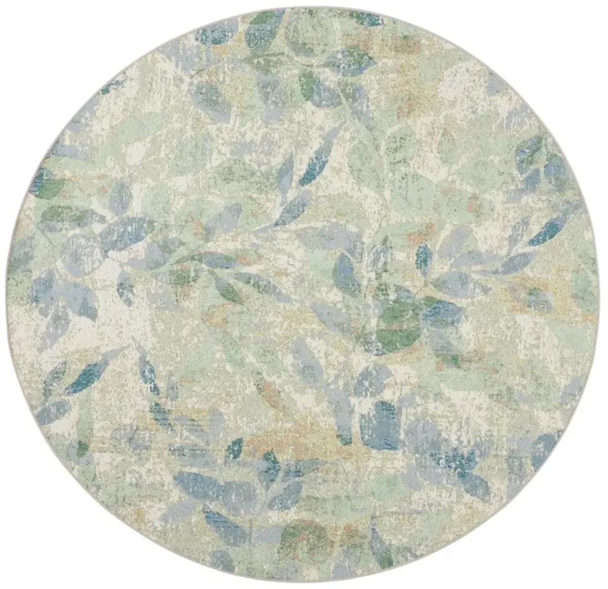 BARBADOS 594 Blue 6'-6' X 6'-6' Round Round Rug