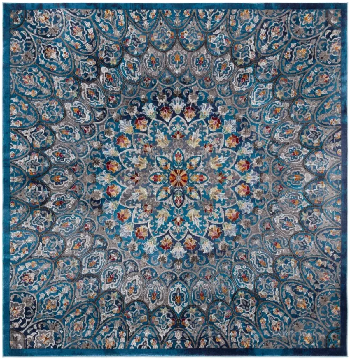 ARIA 112 NAVY  6'-5' x 6'-5' Square Square Rug