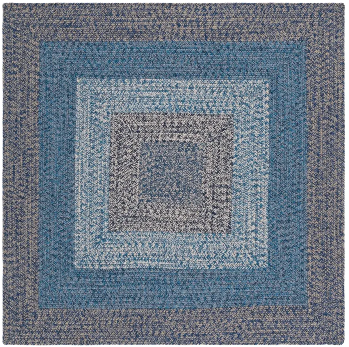 BRAIDED Hand Woven 3' x 3' Square area rug