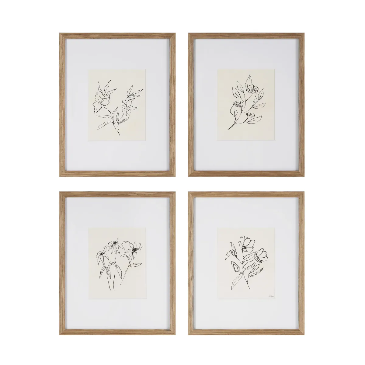 Palmela 16.0" Wide Wall Decor, Printed Artwork (4 Piece Set)