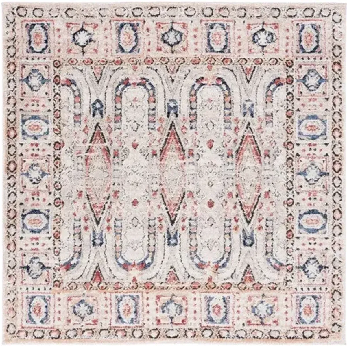 LUNA 101 Multi 6'-7' X 6'-7' Square Square Rug