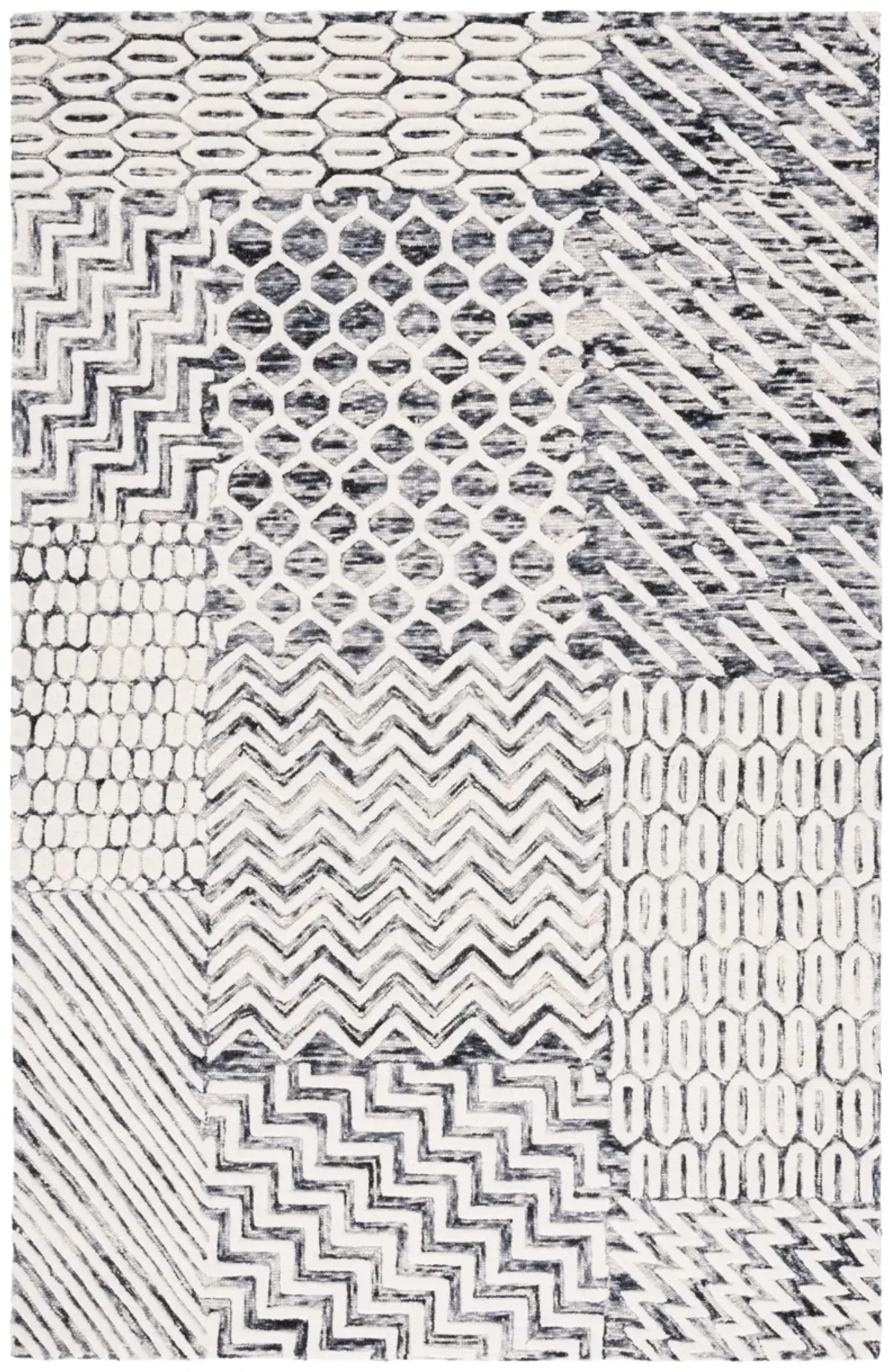 EBONY Hand Tufted 4' x 6' area rug