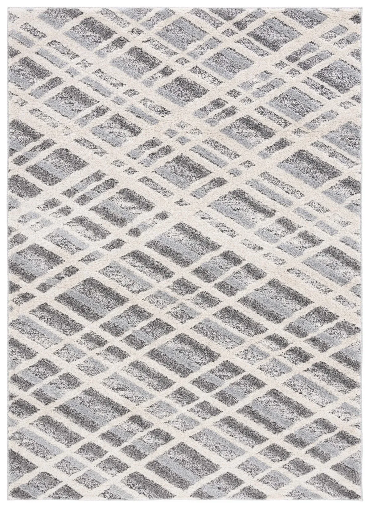 MARTHA STEWART 0753 IVORY GREY  4' x 6' Small Rectangle Rug
