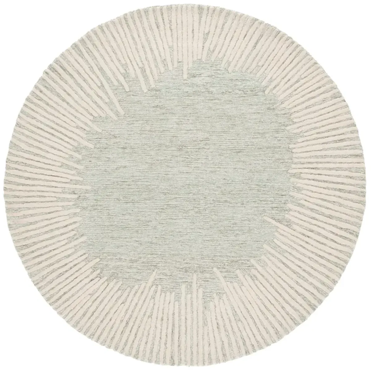 ABSTRACT Hand Tufted 6' x 6' Round area rug