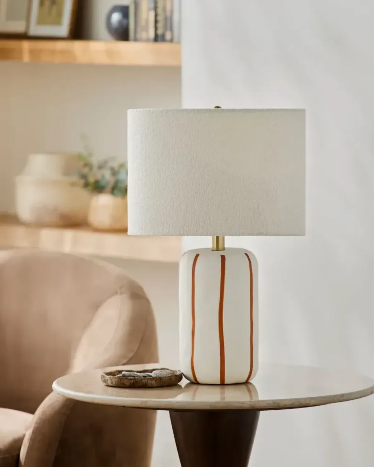 Kinki KKI-005 21"H x 13"W x 13"D Accent Table Lamp