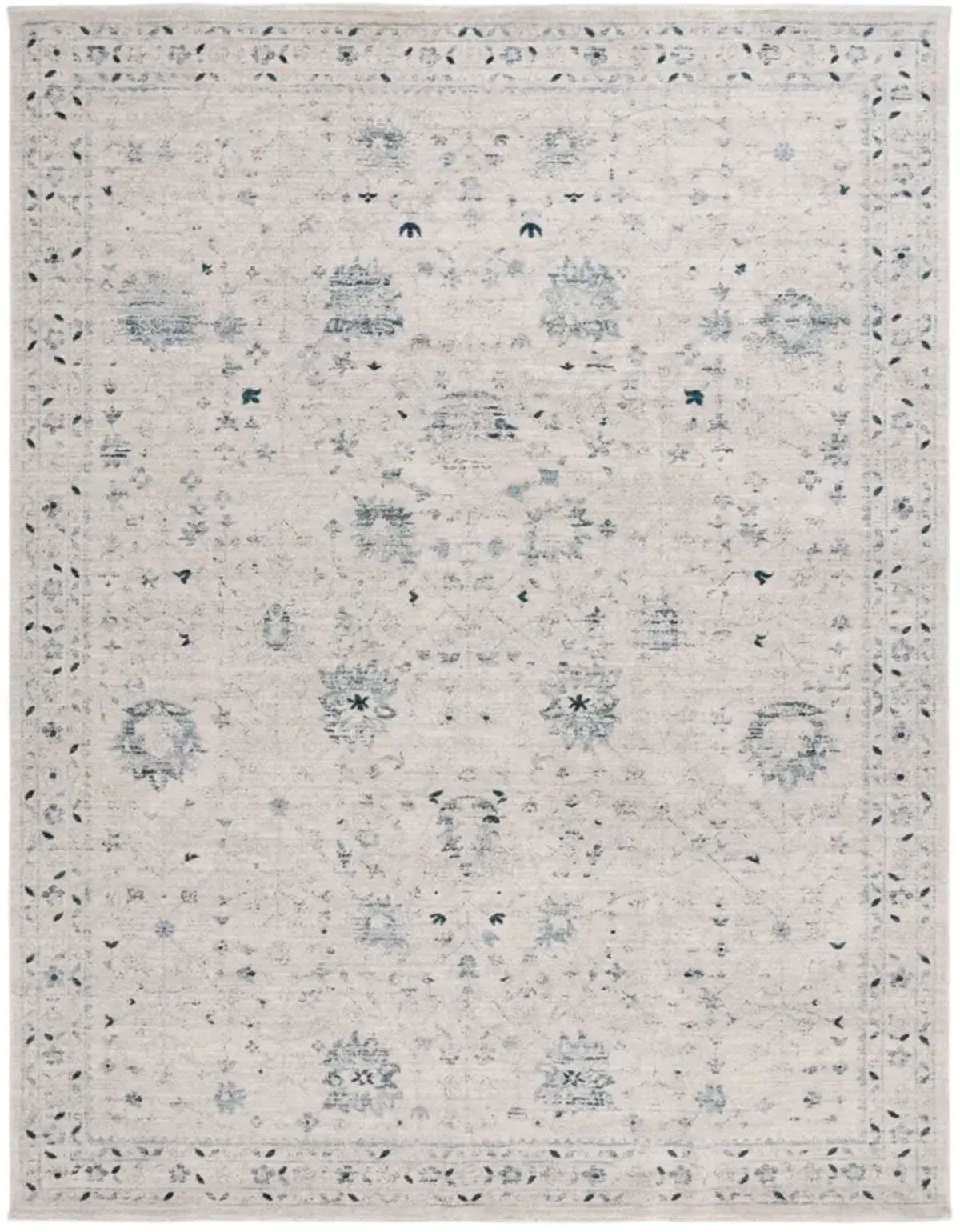 ANTIQUE PATINA 656 Blue 9' x 11'-6' Large Rectangle Rug