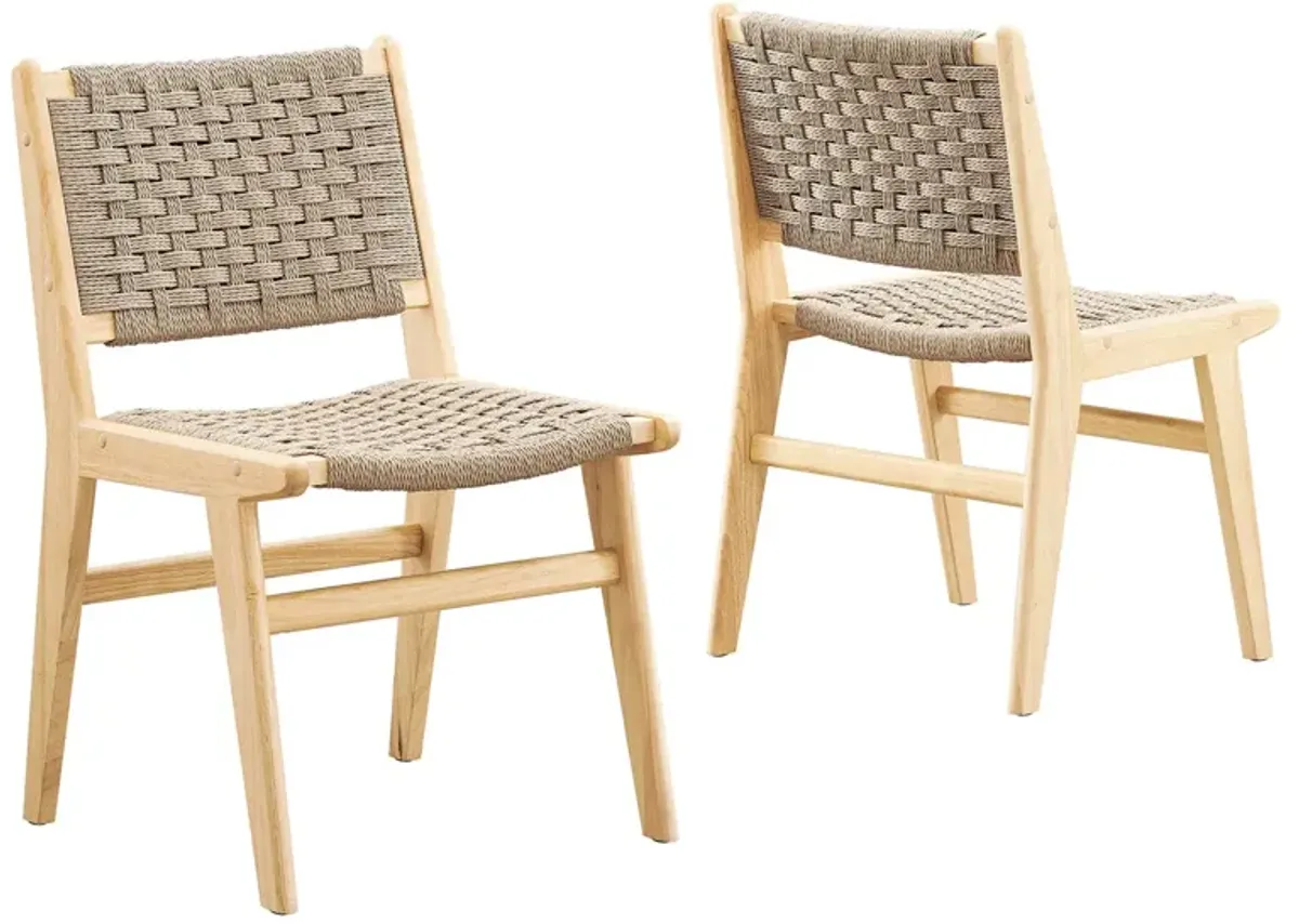 Saoirse Woven Rope Wood Dining Side Chair