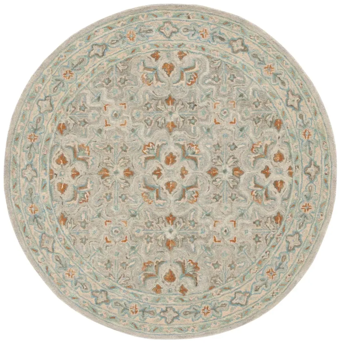 HERITAGE Hand Tufted 8' x 8' Round area rug