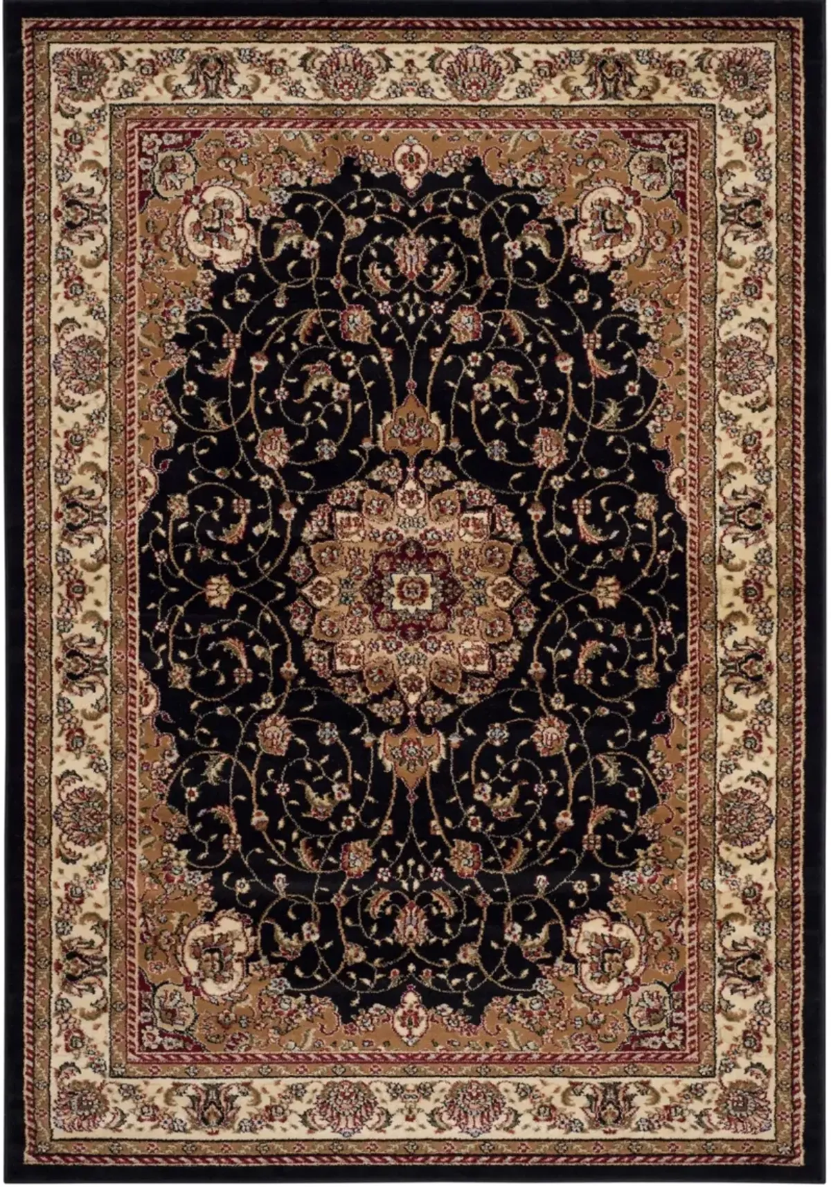 LNH329 BLACK  6' x 9' Medium Rectangle Rug