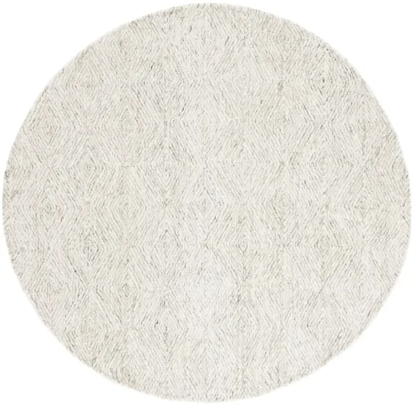 EBONY Hand Tufted 6' x 6' Round area rug