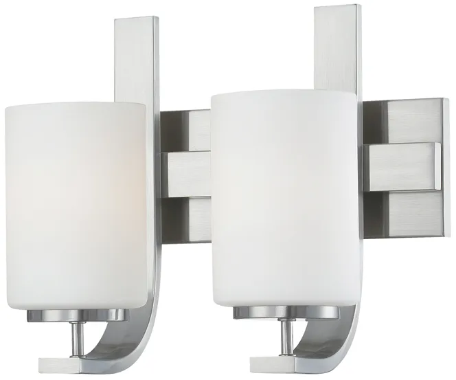 Pendenza 13" Wide 2-Light Vanity Light - Brushed Nickel