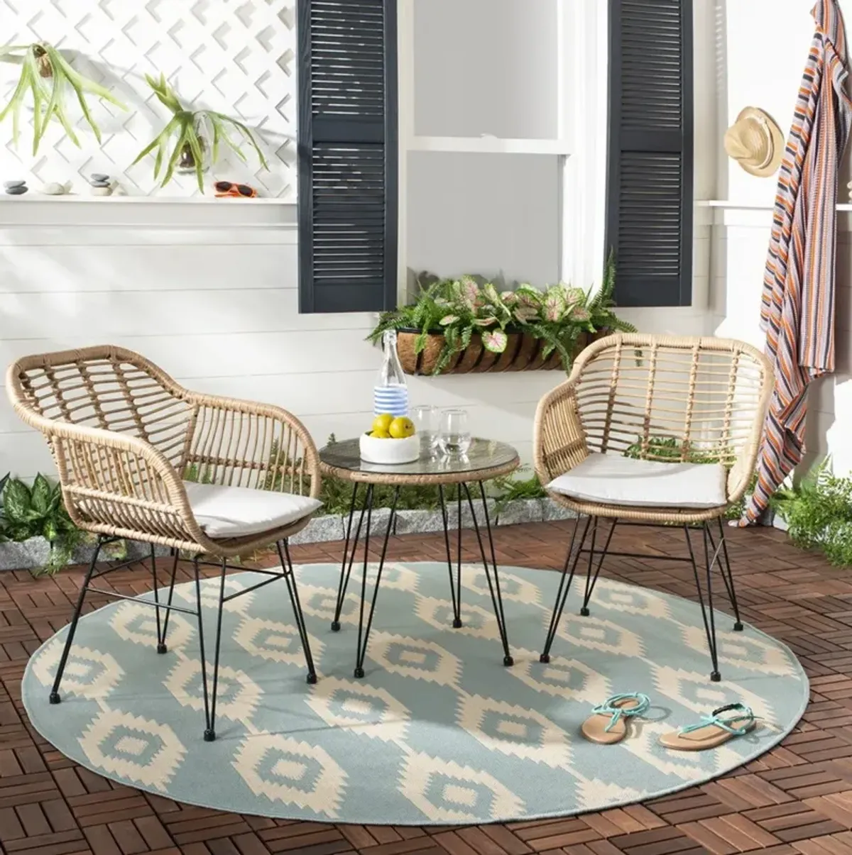 Alton Outdoor 3-Piece Lounge Set