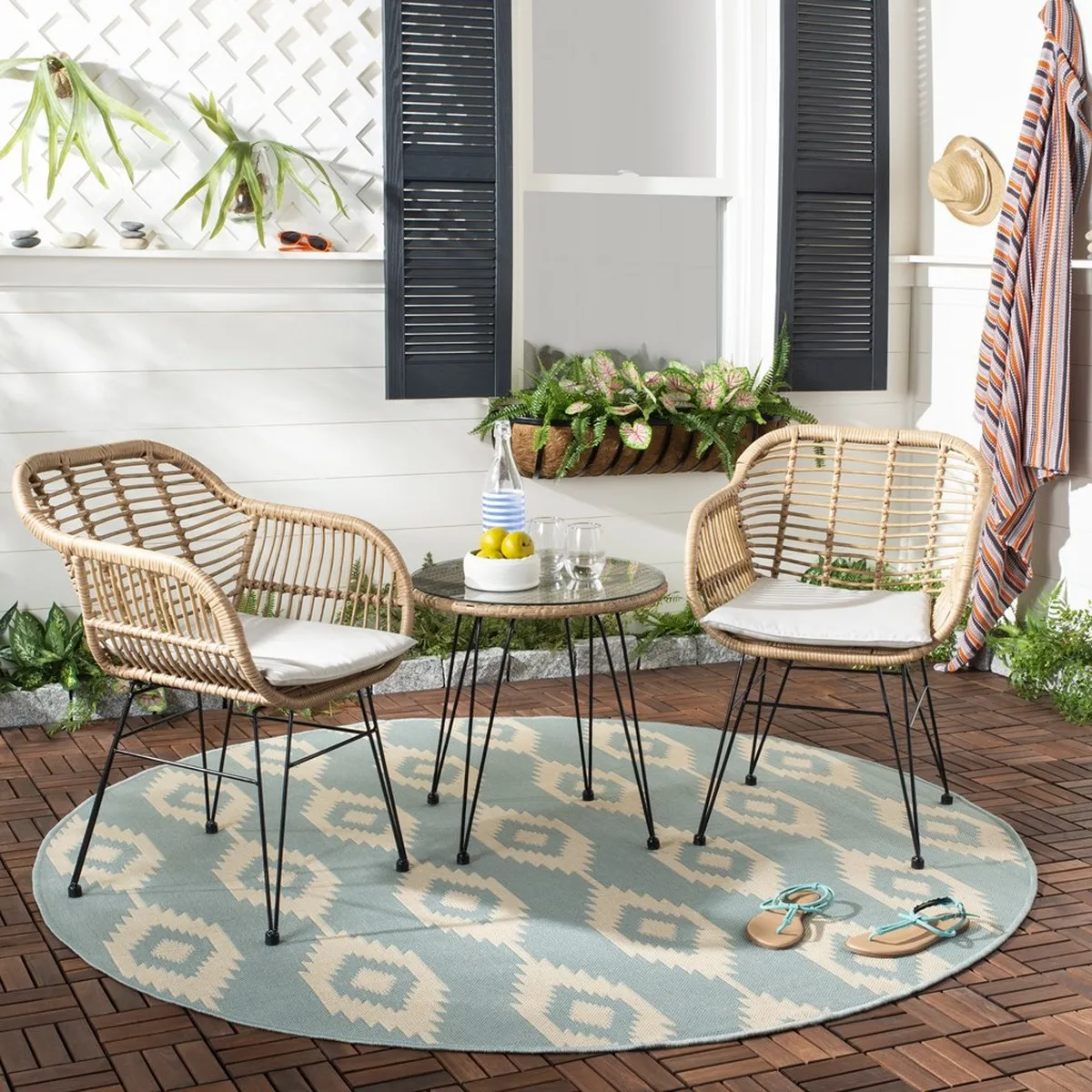 Alton Outdoor 3-Piece Lounge Set