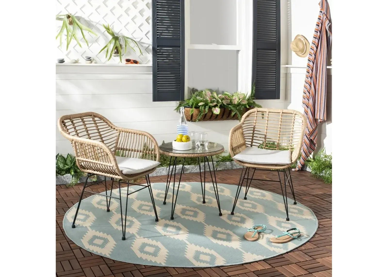 Alton Outdoor 3-Piece Lounge Set