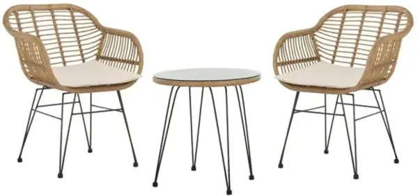 Alton Outdoor 3-Piece Lounge Set