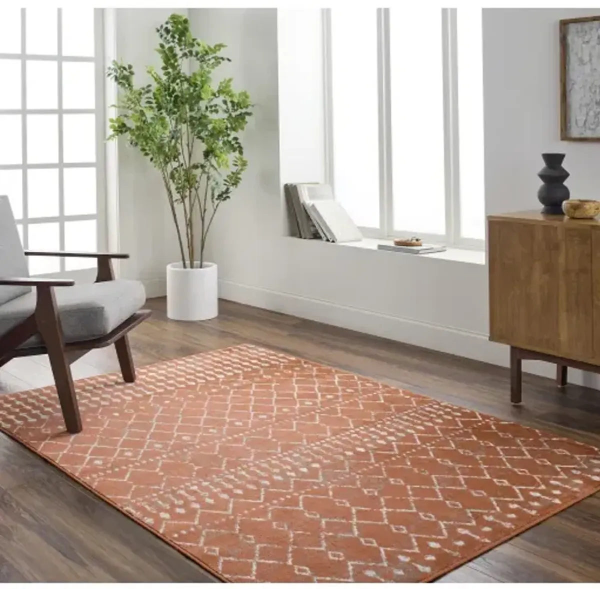 Pisa PSS-2371 5' x 7' Machine Woven Rug