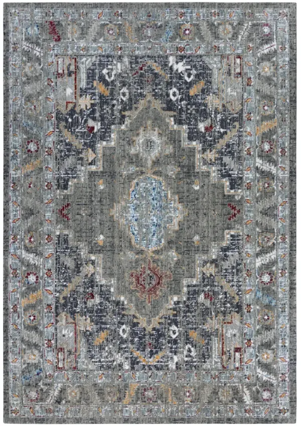 Signature Gray  Recycled Polyester 9'x12' Rectangle Rug